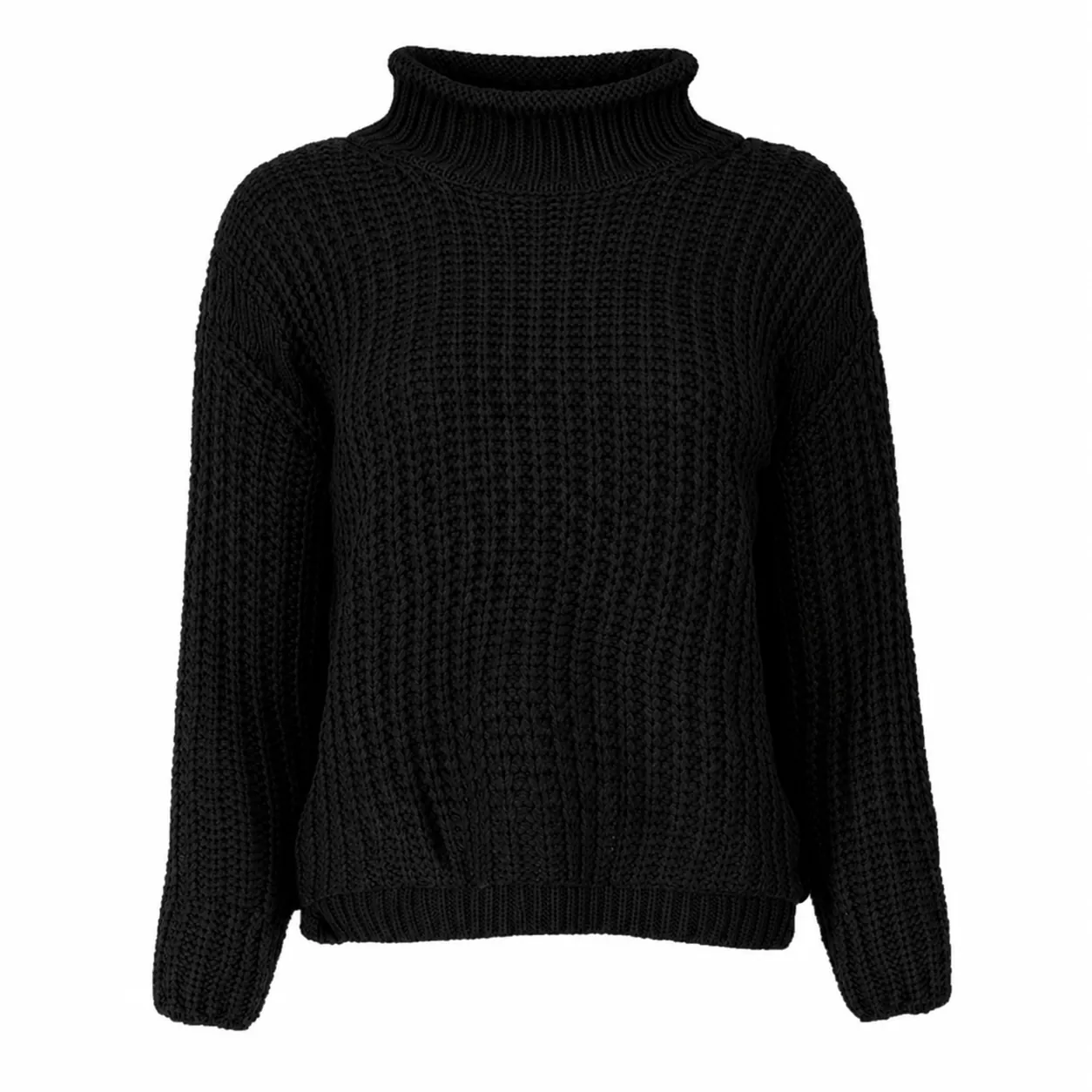 Chunky knit turtleneck sweater