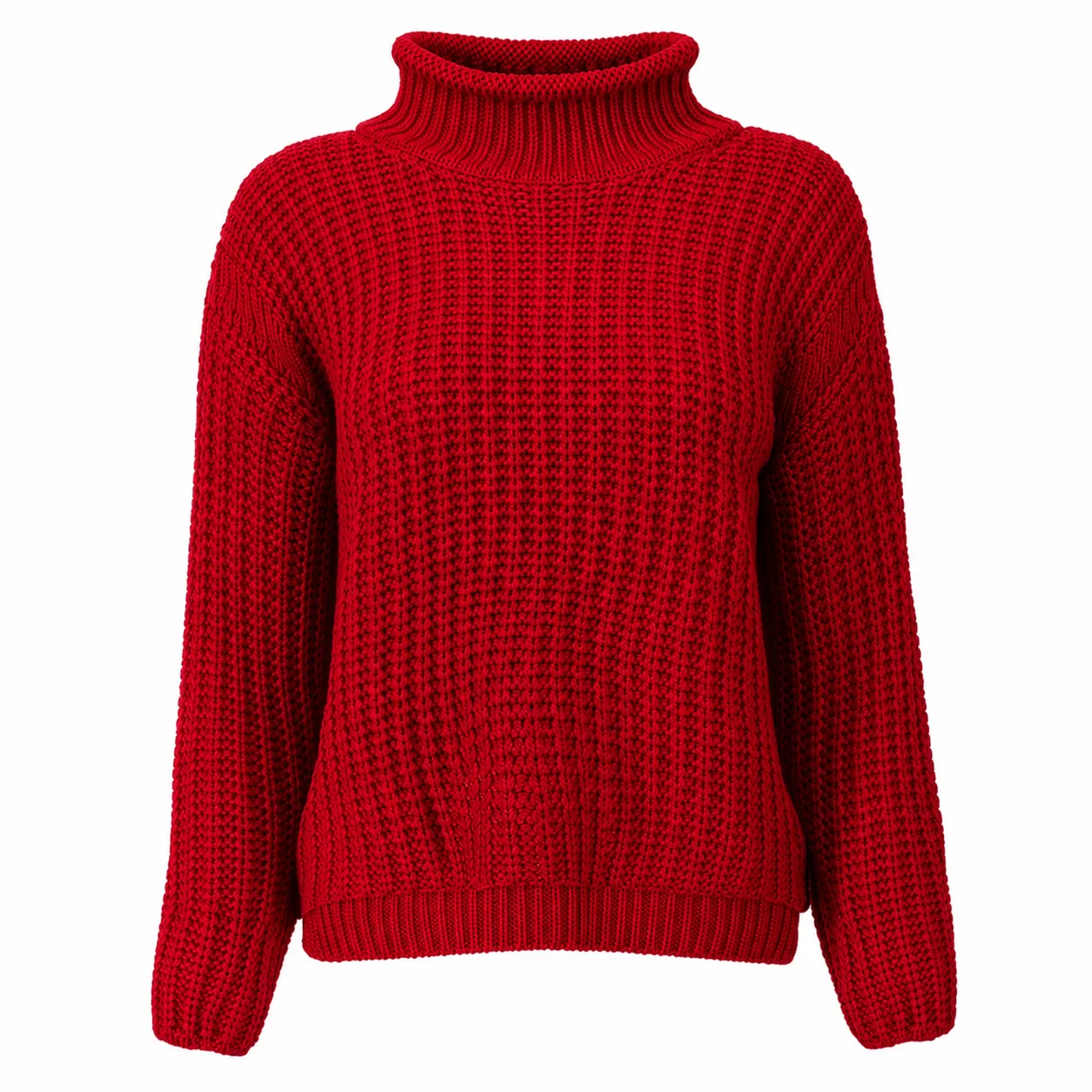 Chunky knit turtleneck sweater