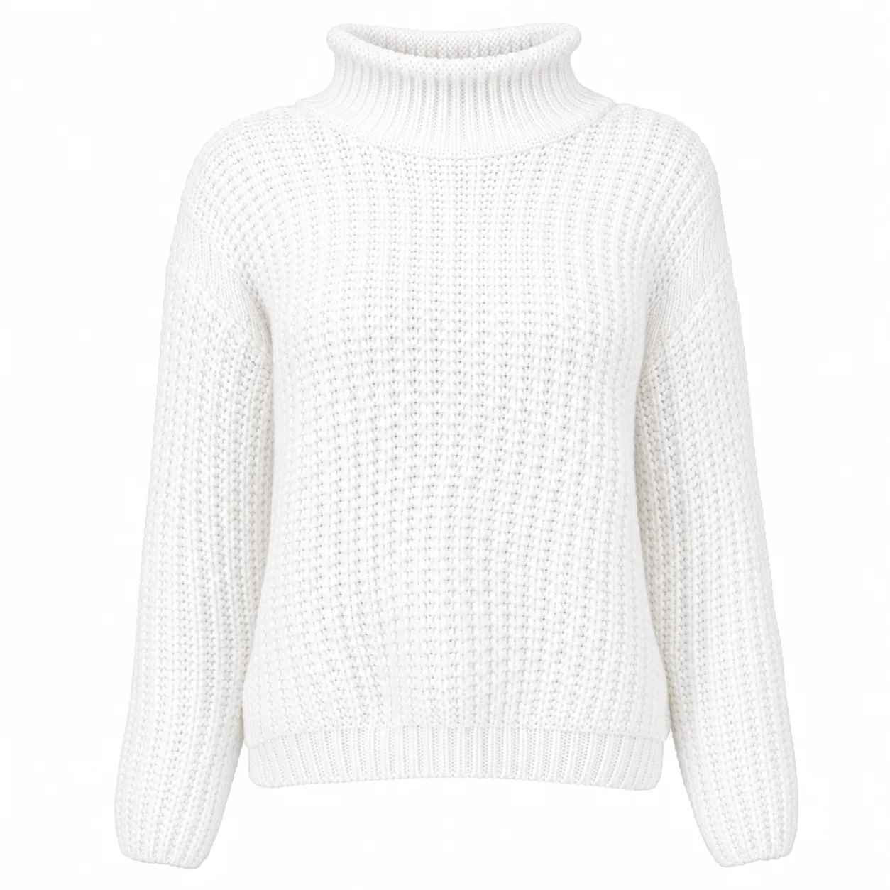 Chunky knit turtleneck sweater